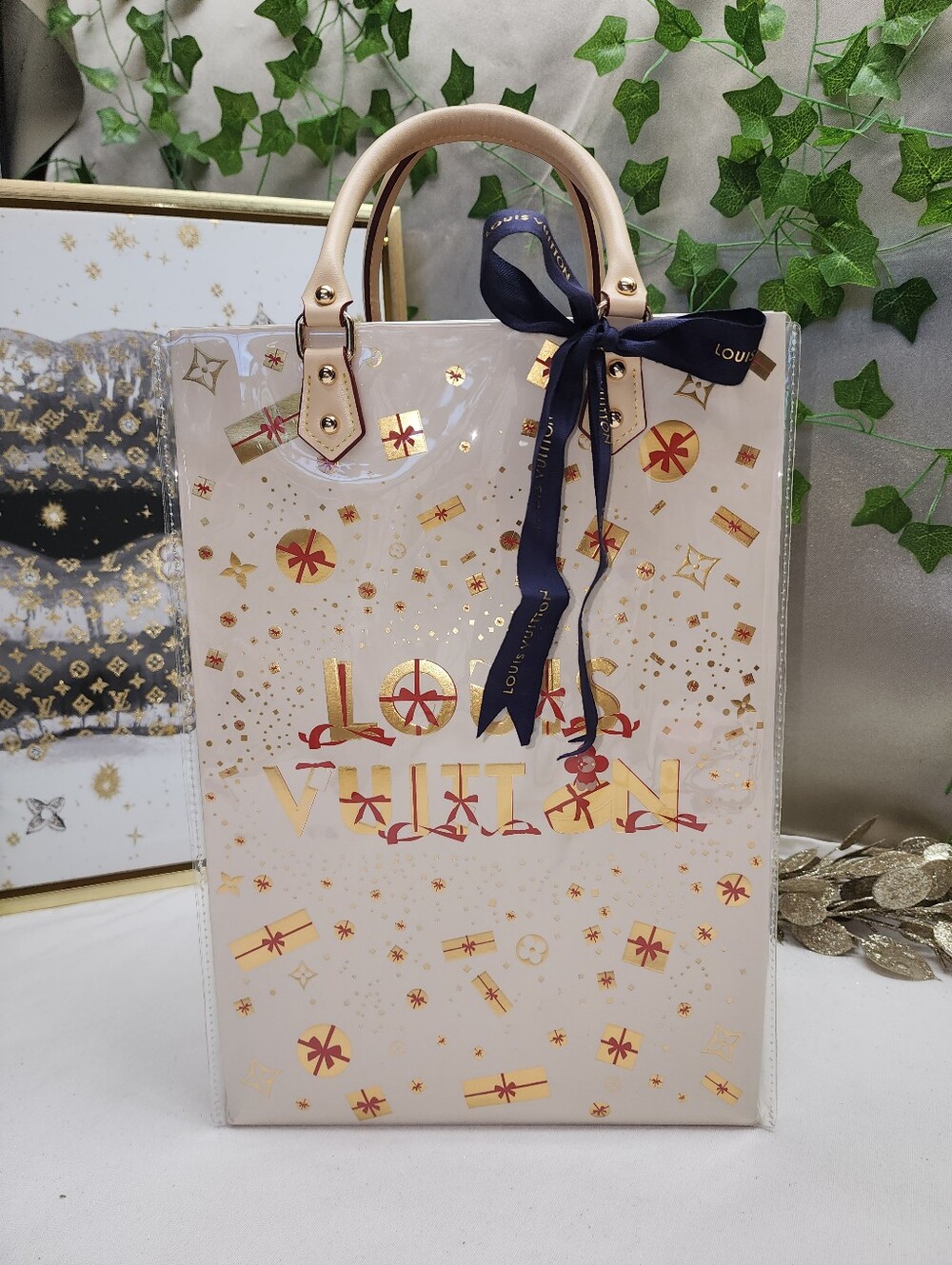 Authentic Louis Vuitton Limited Edition Shopping Bag In PVC Tote